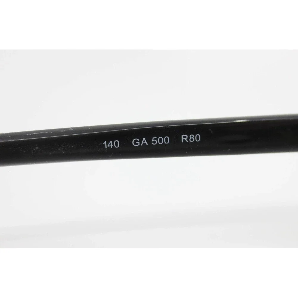 Giorgio Armani GA 500 R80 Mens Rectangular Eyeglasses Gunmetal Grey Black